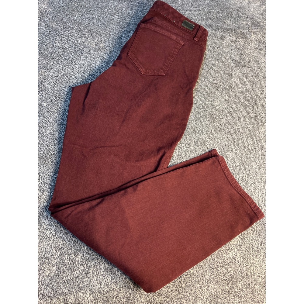 Lauren Ralph Lauren Burgundy Straight Leg Stretch Pants 16W Wine Red - Picture 13 of 16